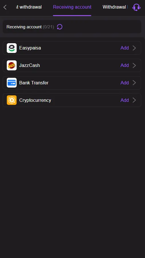 You can withdraw your earnings via jazzcash, easypaisa, bank transfer and crypto