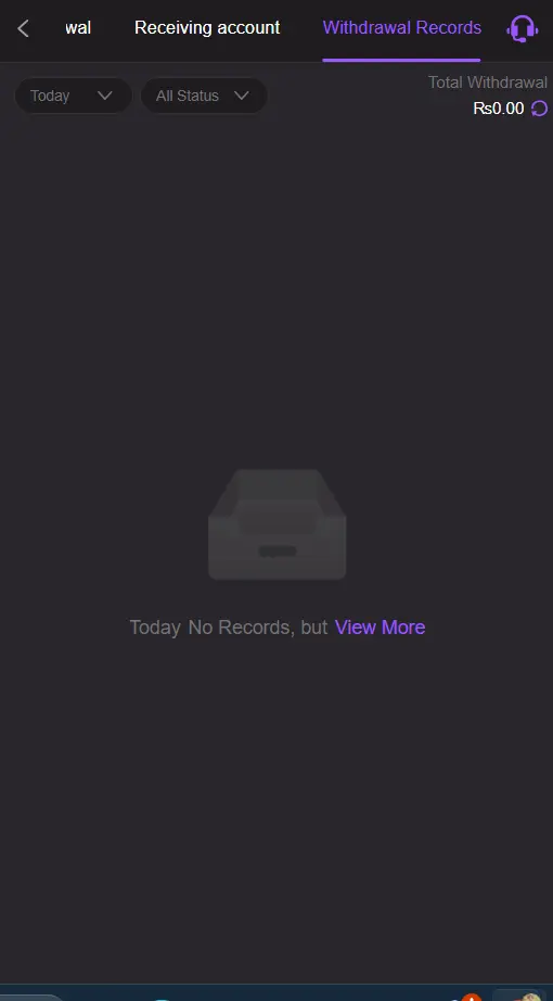 withdrawal records in q789 app